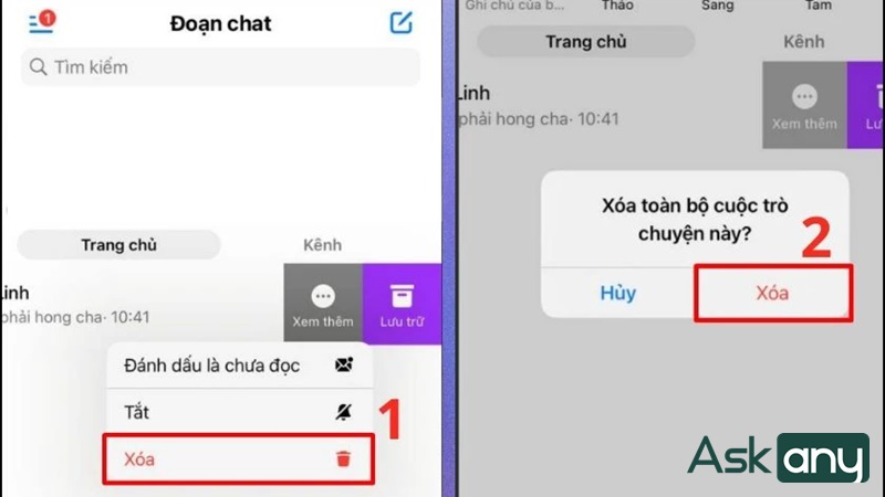 Xóa nhóm chat trên Facebook