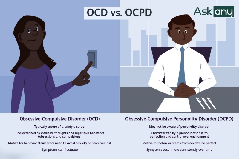 Sự khác biệt giữa OCD và OCPD