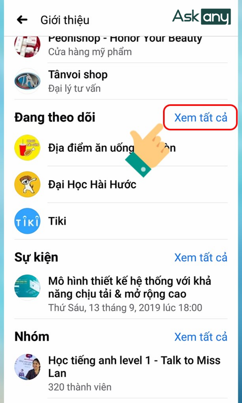 Chọn Xem tất cả