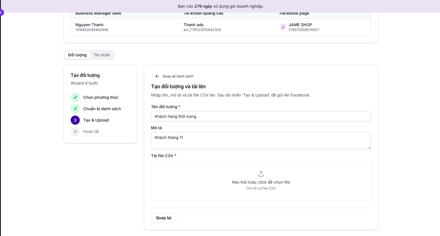 Facebook Marketing Messages FMM
