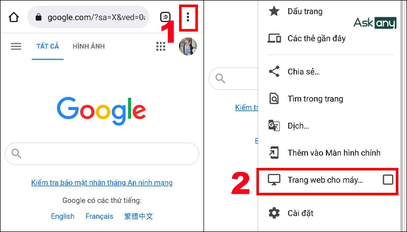 Mở trình duyệt Google Chrome trên điện thoại