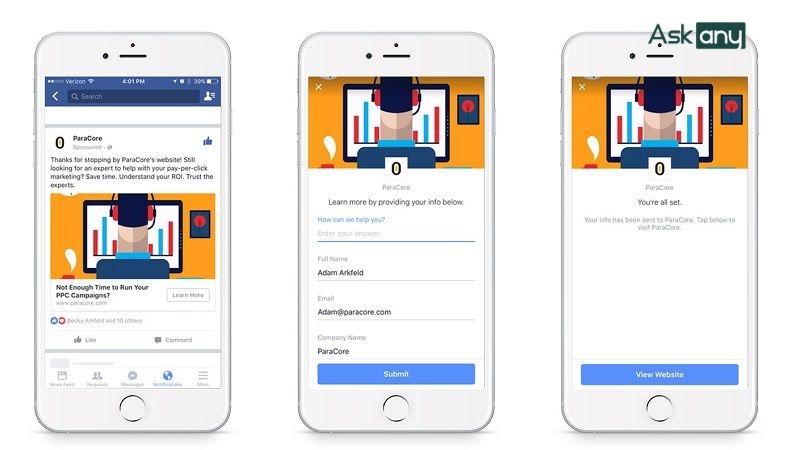 Facebook Lead Ads là quảng cáo dùng để thu thập thông tin khách hàng tiềm năng