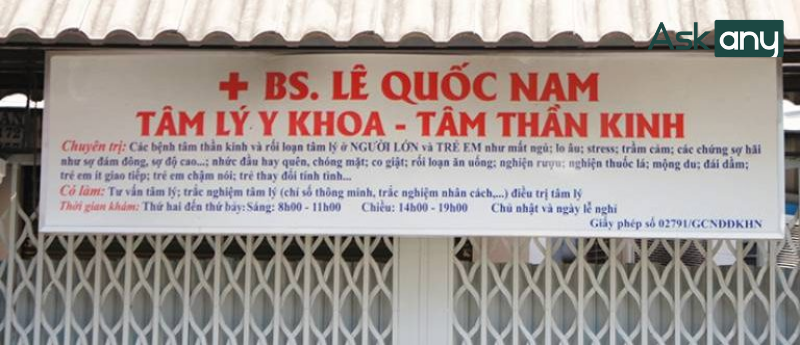 Phòng khám tâm lý - tâm thần bác sĩ Quốc Nam