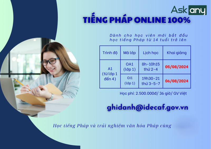 Học tiếng Pháp online tại IDECAF