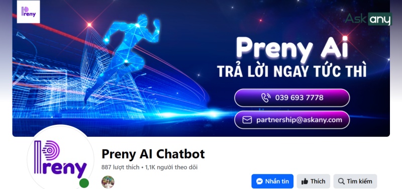 Trải nghiệm chatbot AI Preny