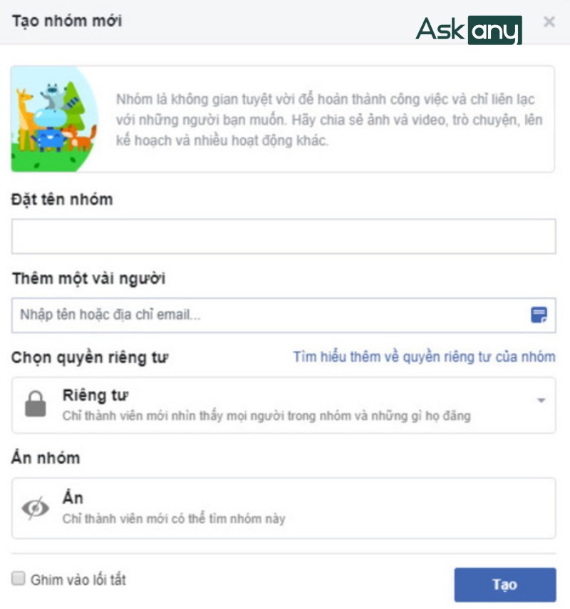 Hướng dẫn tạo nhóm kín trên Facebook