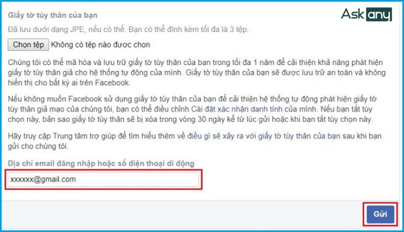 Kiểm tra và gửi thông tin xác nhận