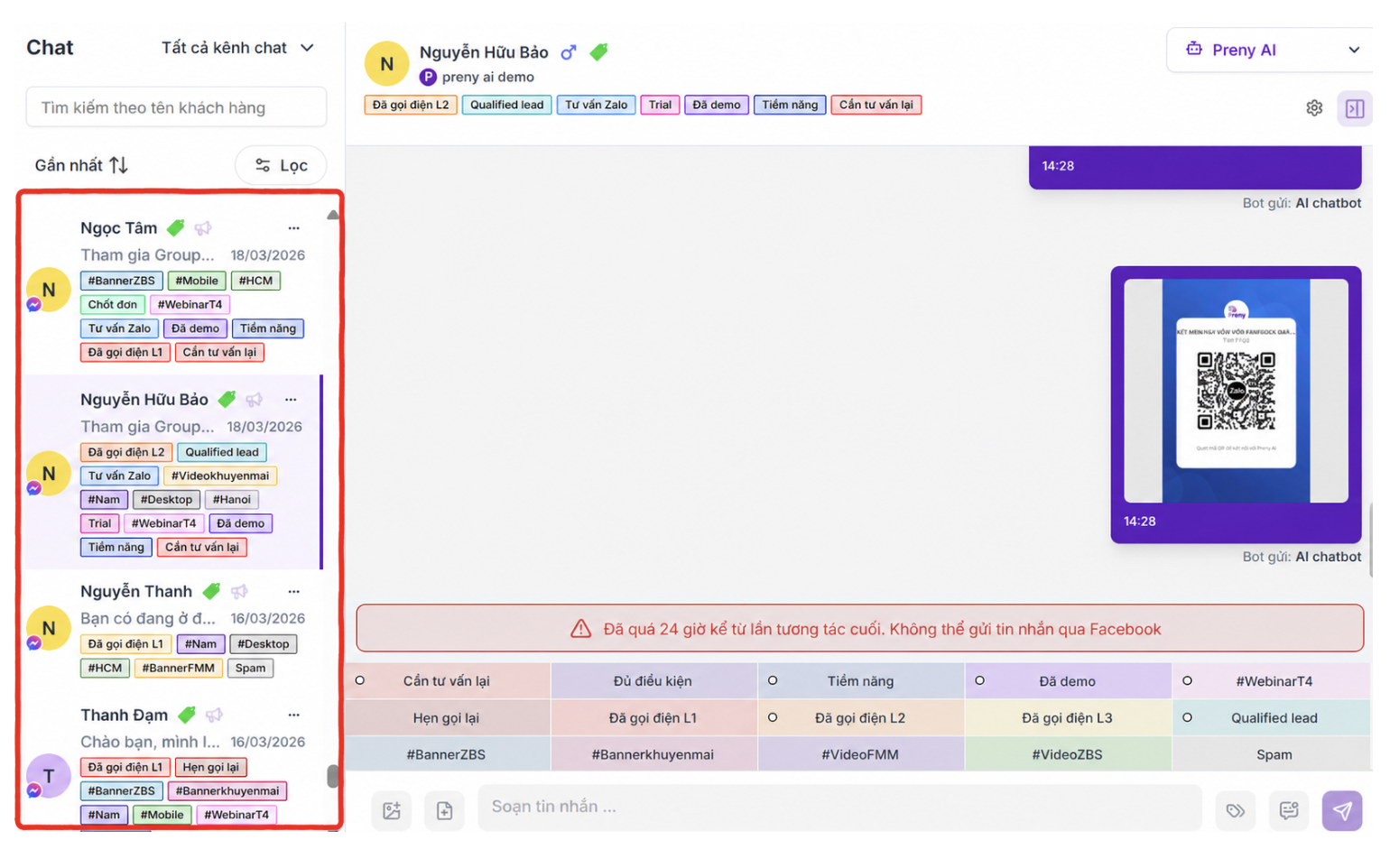 phân loại khách hàng tự động bằng AI Chatbot
